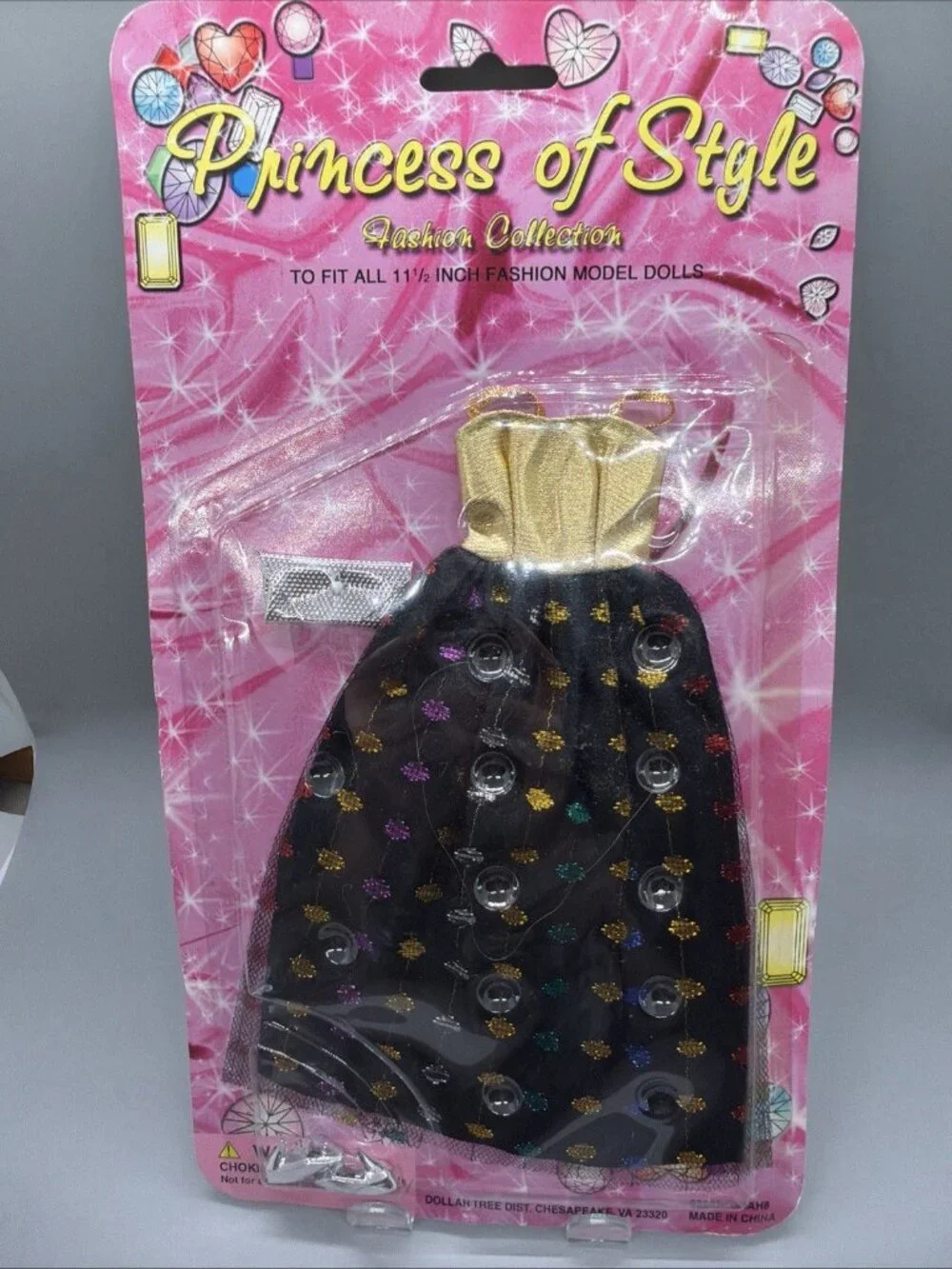 NIB (2001) Princess Of Style Fashion Doll DRESS, Bag, Shoes